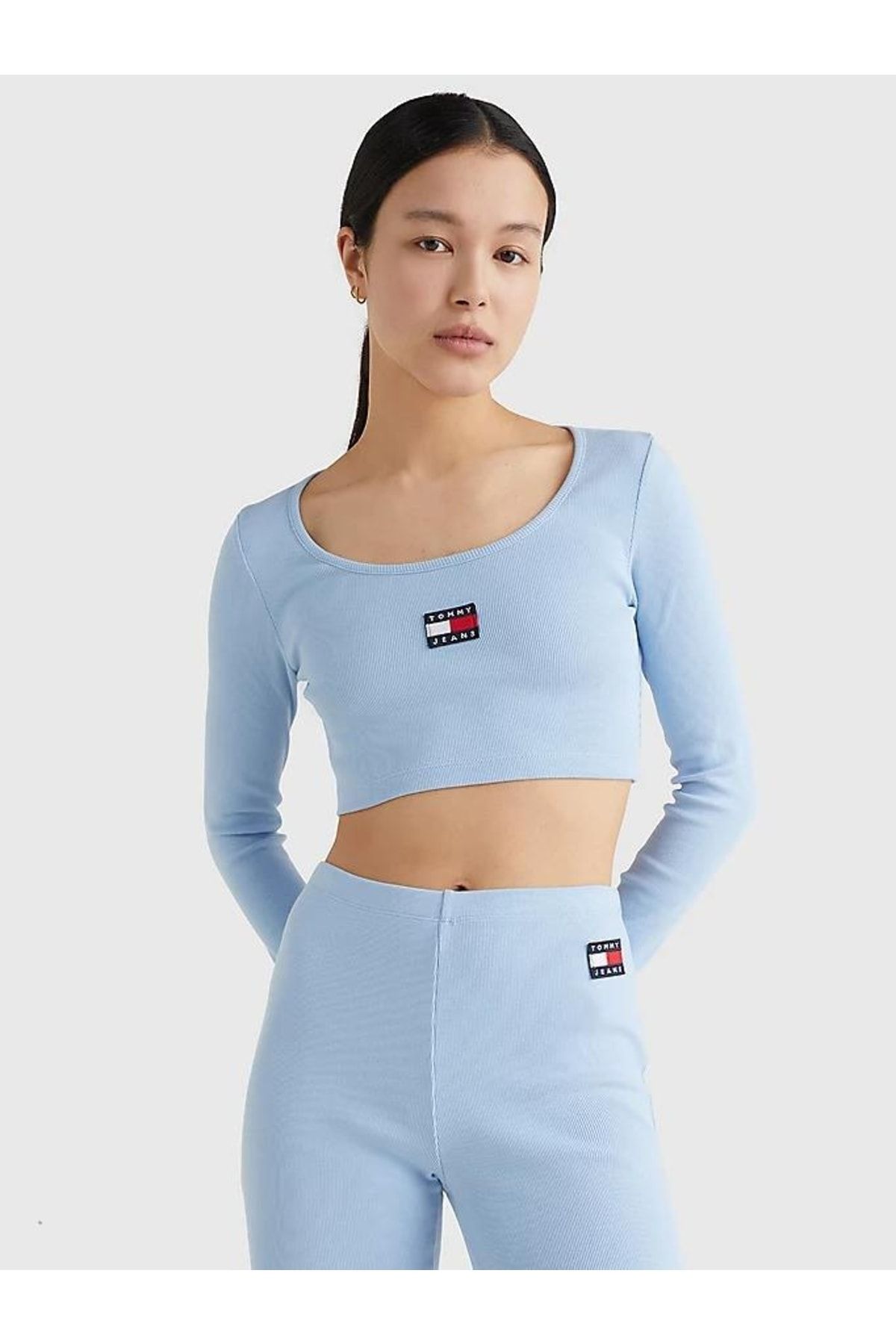 Tommy Hilfiger Tjw Crop R b Center Badge Ls Fiyat Yorumlar