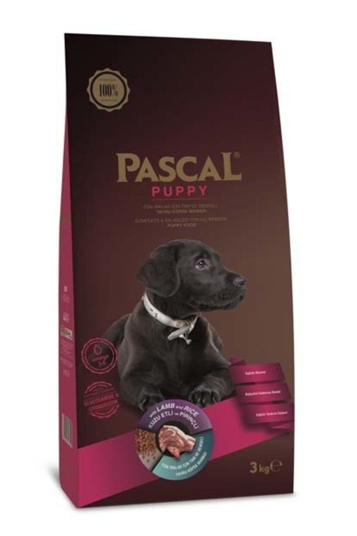Pascal Kuzu Etli Yavru Köpek Maması 3kg