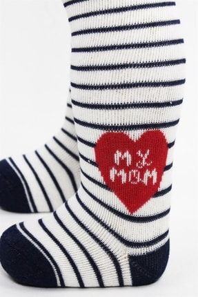 Biorganic Kız Erkek Bebek Mom Dad Havlu Külotlu Çorap STL000068418
