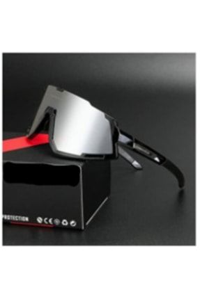 Değiştirilebilir 3 Lensli 7 Aksesuarlı Saklama Kılıflı Polarize Uv Bisiklet Güneş Gözlük Gözlüğü hyı