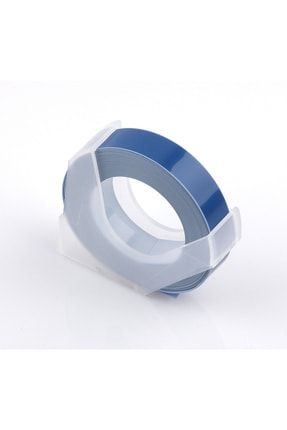 3d Kabartma Yapışkanlı Şerit Etiket _e-101 Dymo_junior Omega ( 9mm X 3metre Mavi )