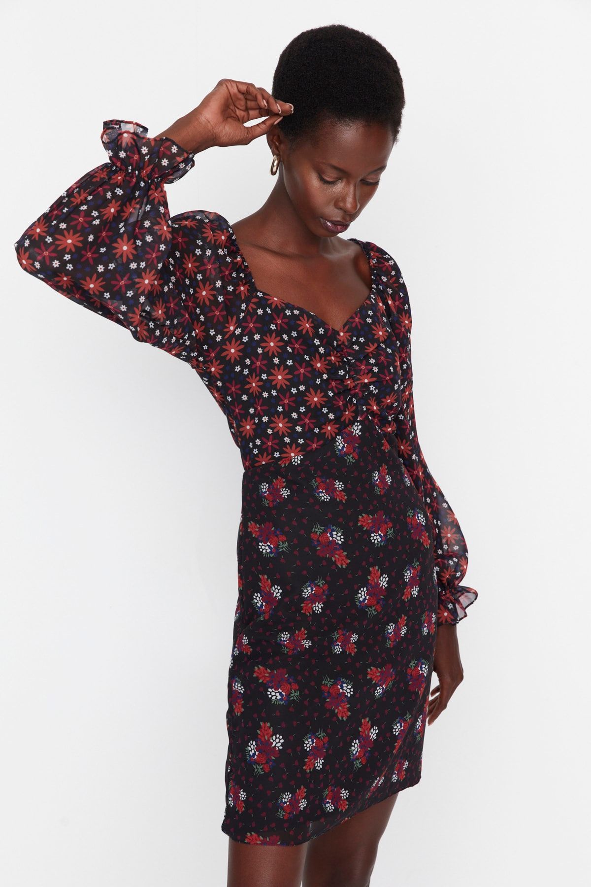 Topshop heart shop print dress