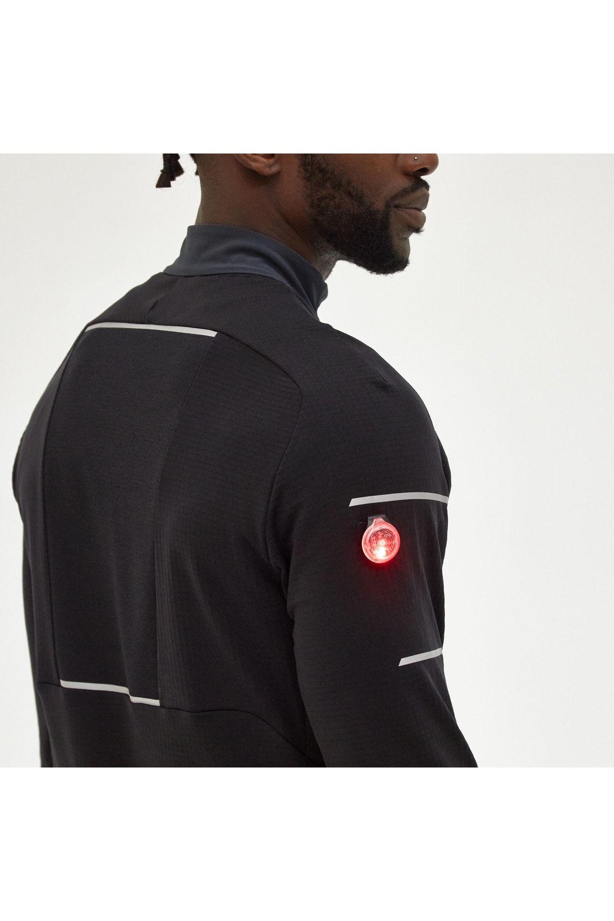 Decathlon Kiprun Erkek Siyah Gri Sarı Uzun Kollu Koşu Tişörtü / Yol Koşusu - Kıprun Warm BY10405