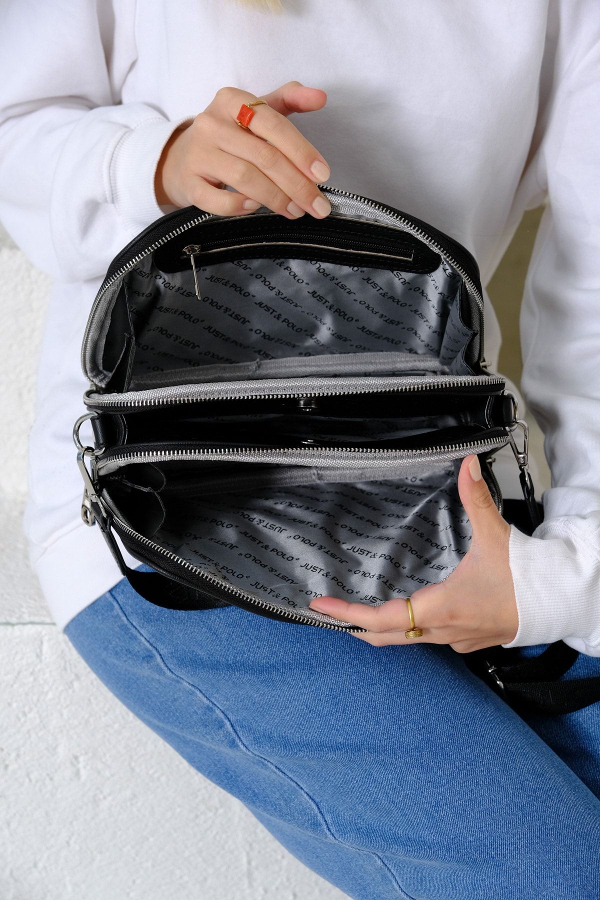 Polo black bag discount