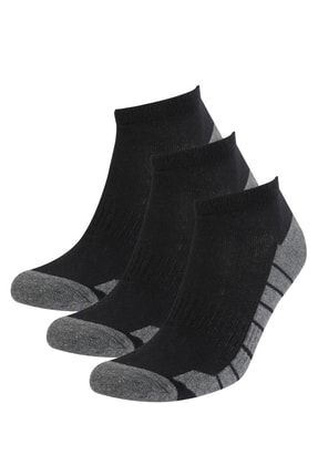 Erkek Defacto Fit 3'lü Pamuklu Patik Çorap R7871AZ20AU