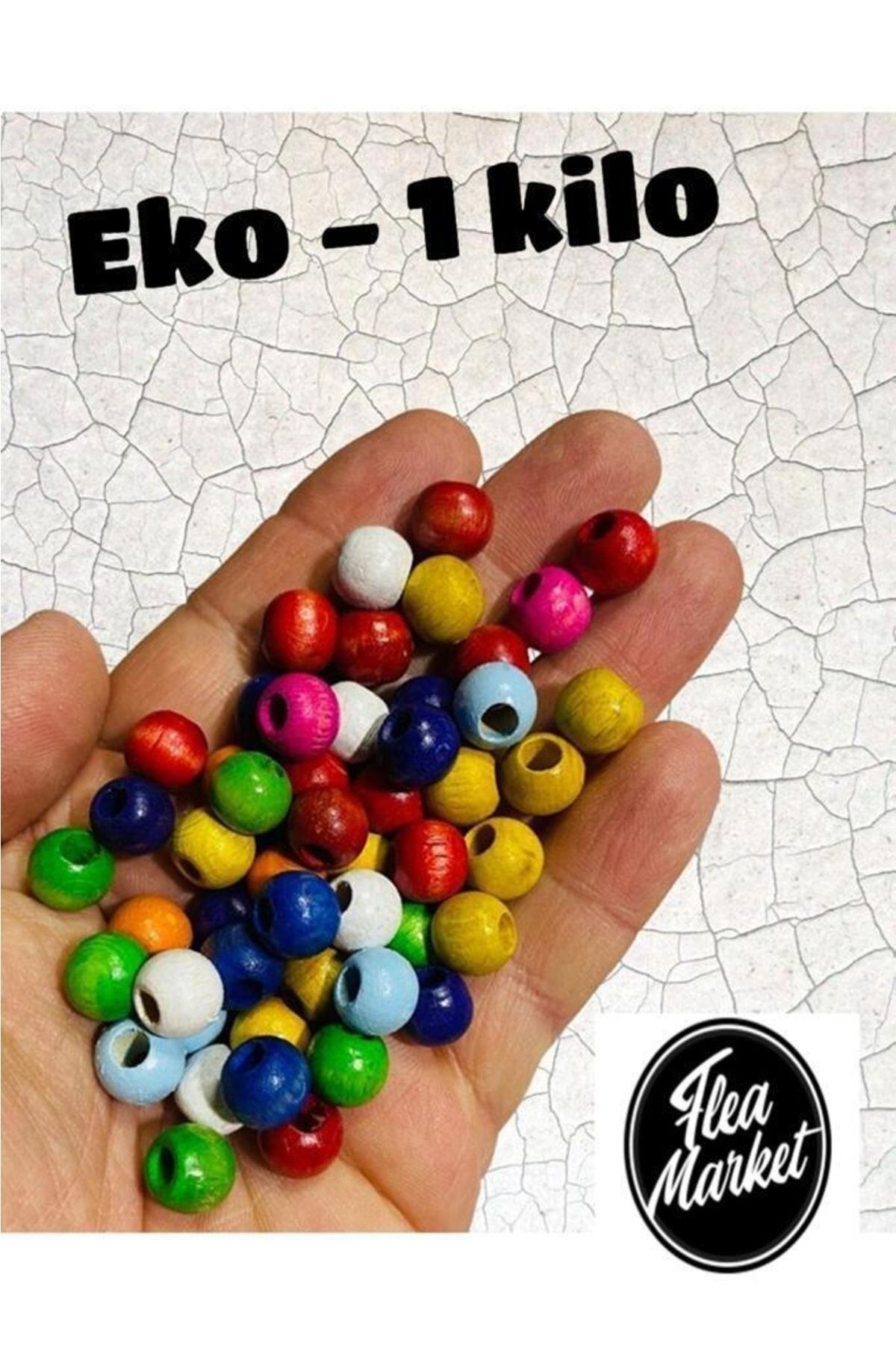 Assorted Colors - Wood Alphabet Beads 10mm 60/Pkg