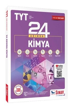 Tyt Kimya 24 Adımda Konu Anlatımlı Soru Bankası Sınav Yayınları 9786051239477
