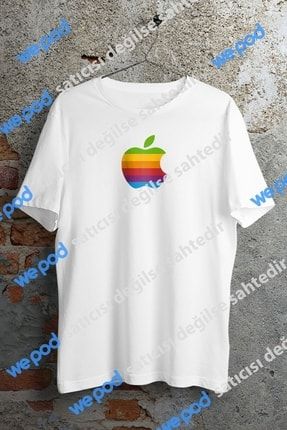 Apple Original Alan Turing Logo Beyaz Unisex Tshirt APEXMODA100152
