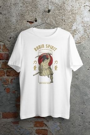 Japanese Ronin Beyaz Unisex Tshirt WEPOD102052