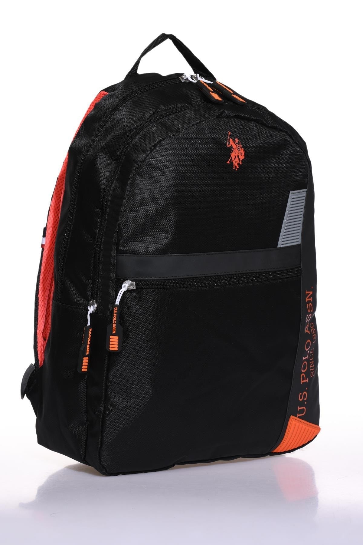 Plçan22194 Siyah/turuncu Unisex Sırt Çantası