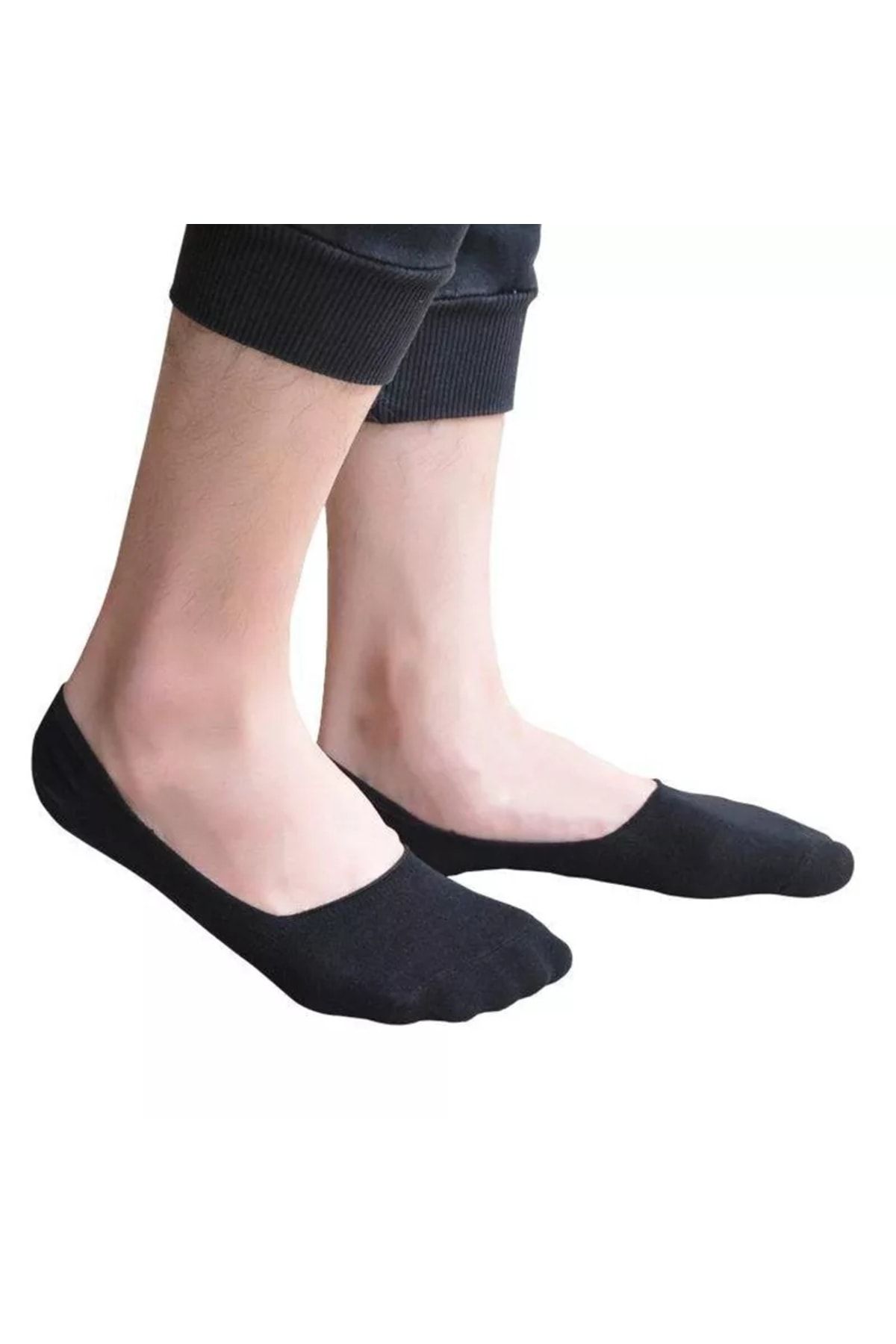 WORTHY SOCKS Pack of 12 Invisible Silicone Men's Ballerina Socks