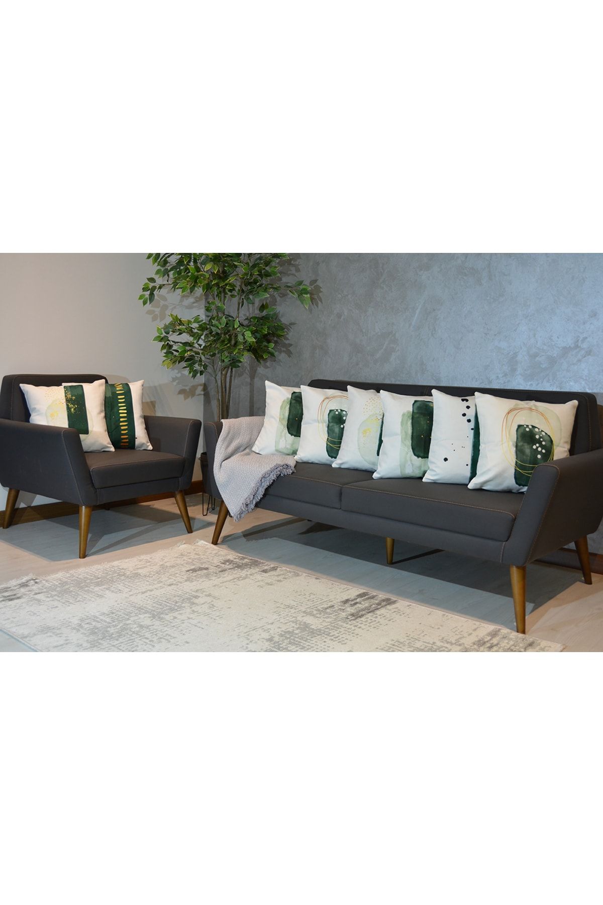 EMNASA-طقم غطاء وسادة مطبوع على الوجهين مقاس 43 × 43 مكون من 8 مجموعات. 2