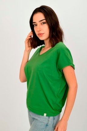 Kadın Pamuk Basic T-shirt LARA-5
