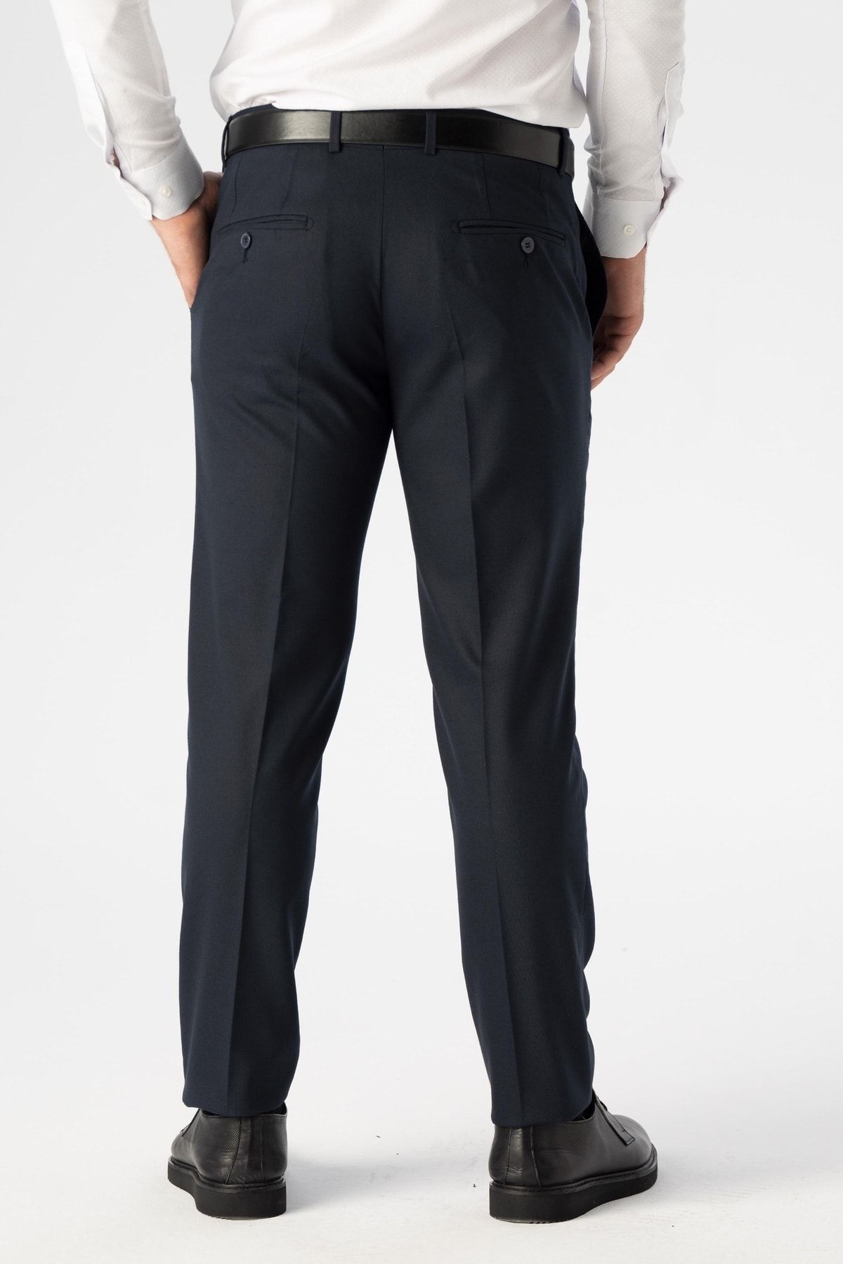 SÜVARİ Slim Fit Lacivert Erkek Kumaş Pantolon AN7300