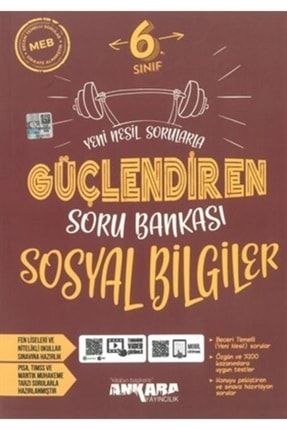 6. Sınıf Sosyal Bilgiler Güçlendiren Soru Bankası - Ankara BRS03347