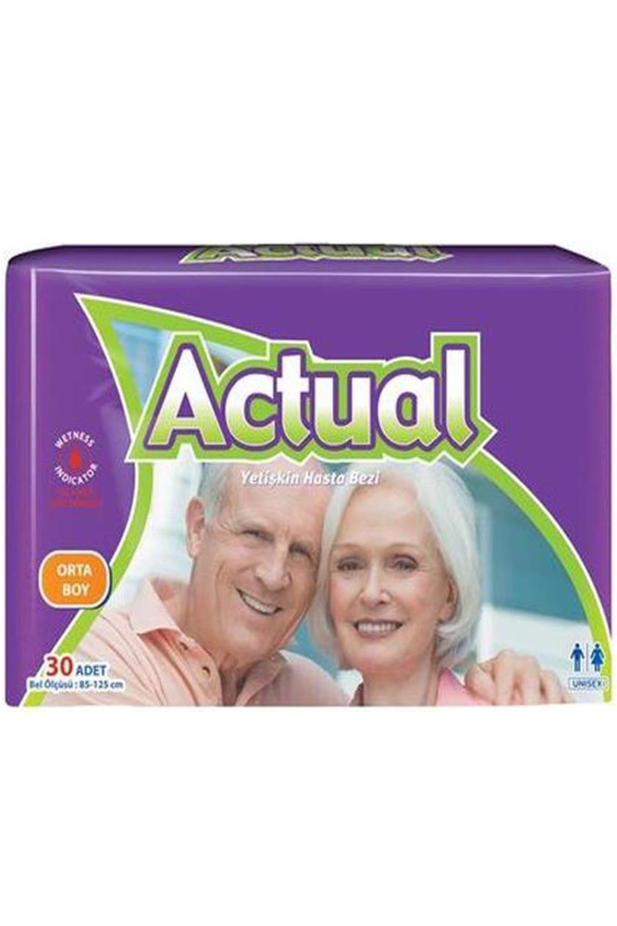 ACTUAL Yetişkin Hasta Bezi Medium 30 Lu Paket