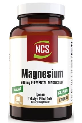 Magnezyum Bisglinisat Taurat Malat 200 mg 90 Tablet Ncsmgz90