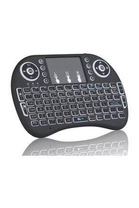 Işıklı Mini Klavye Mouse Smart Tv Box Pc Şarjlı Pg-8035 A10
