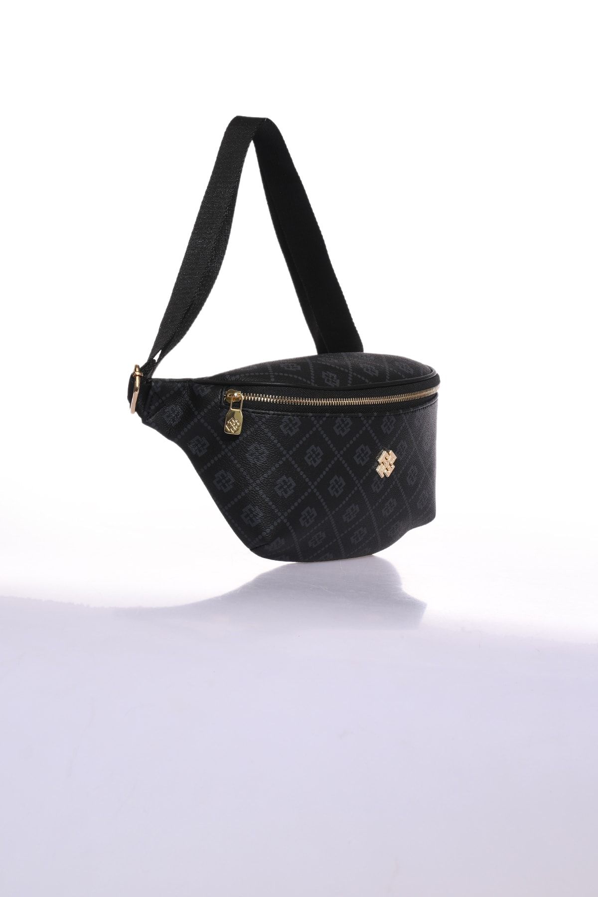Fossil-Czarna damska torebka-nerka 05FS22K400 -MO4F 3