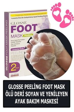 Lavanta Özlü Foot Ölü Derileri Soyabilen Yenileyen Ve Nemlendiren Ayak Bakım Peeling Maskesi GLOSSE-17