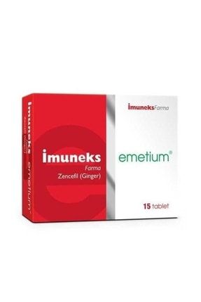 Emetium Ginger (zencefil) 15 Tablet 8680176000008