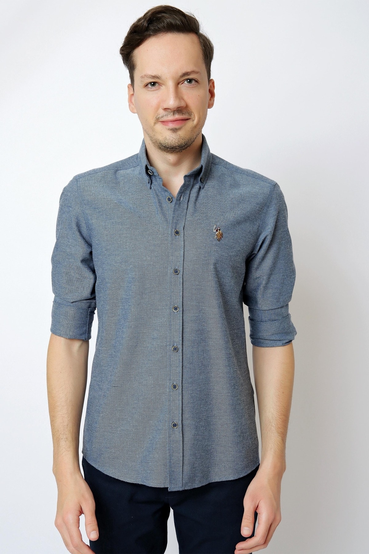 یو اس پولو پیراهن زمستانی بافته شده مردانه