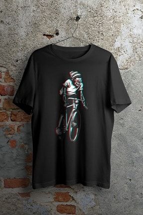 Dizzy Cycler Siyah Unisex Tshirt WEPOD102028