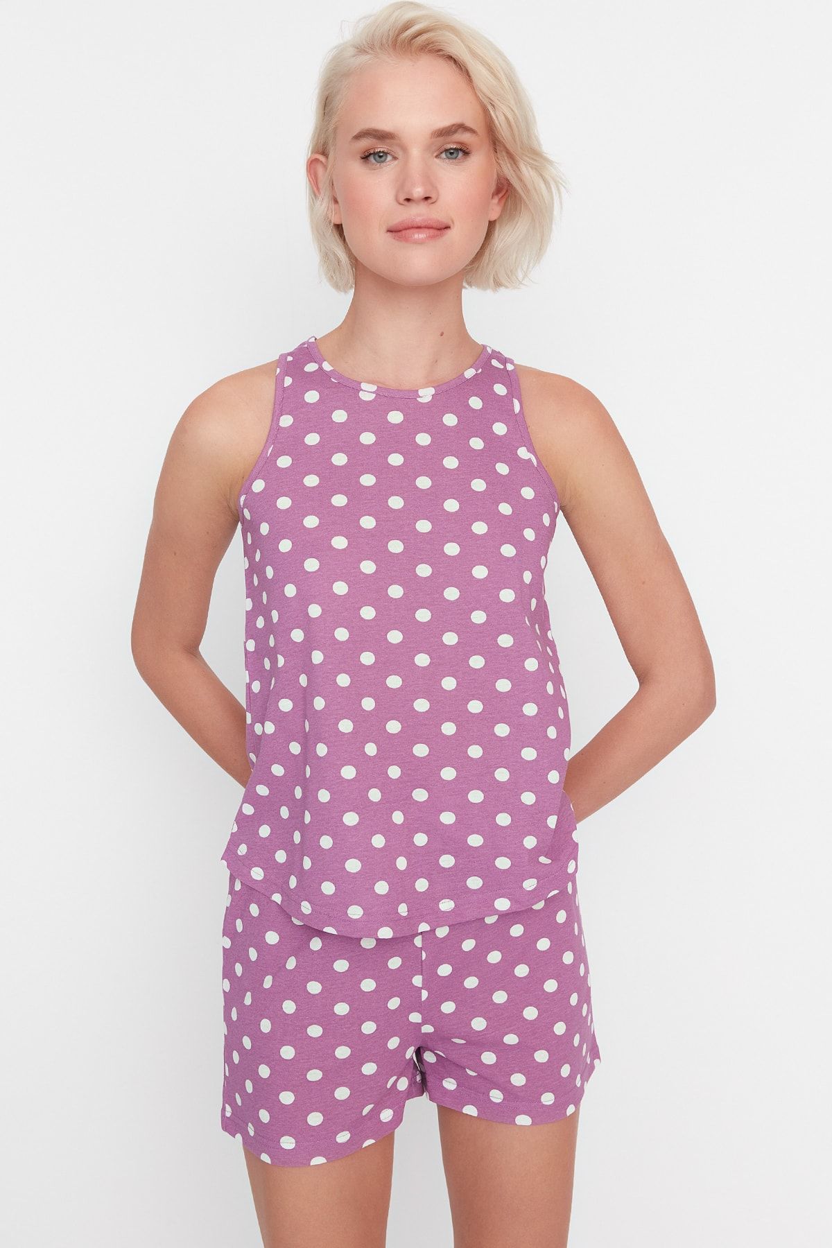 Trendyol Collection Pyjama Rosa Unifarben