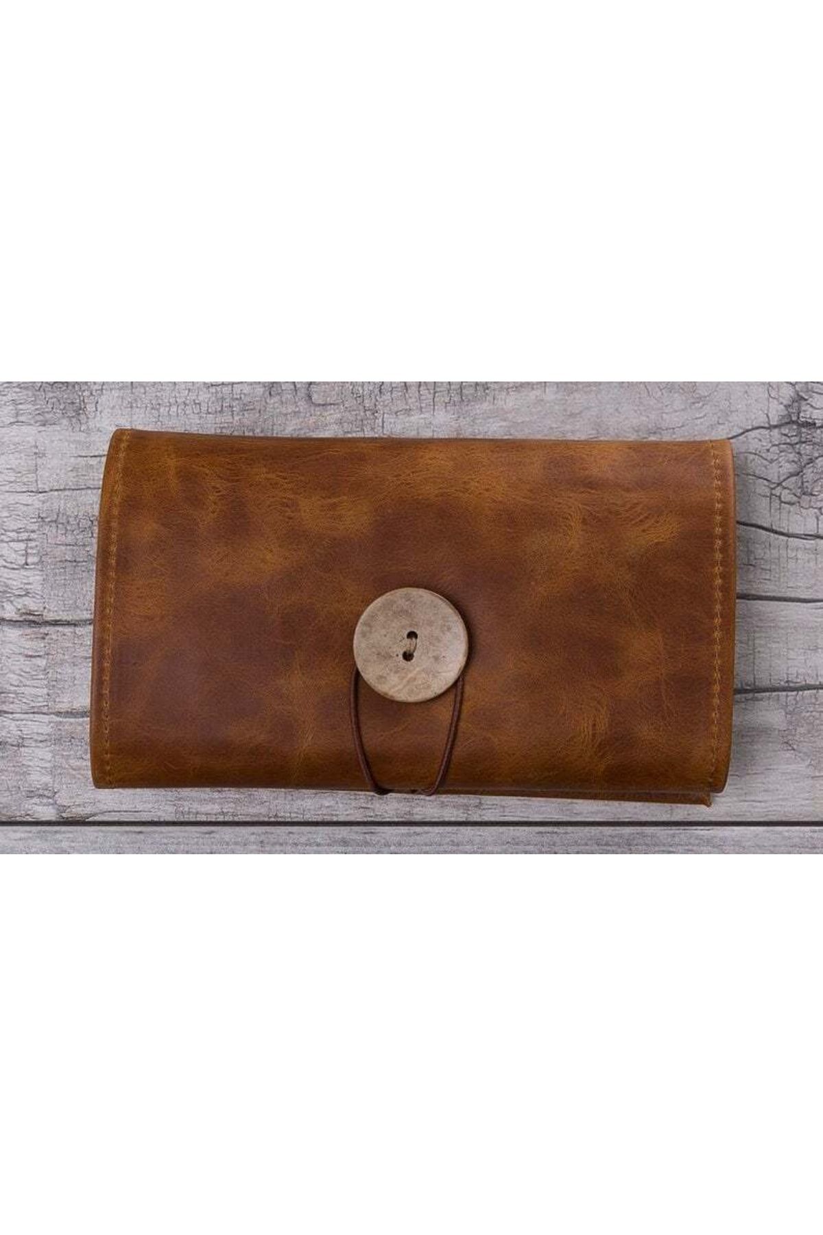PLM-G19 Model Carrying Case - Leather Cable Accessory, Tan 2