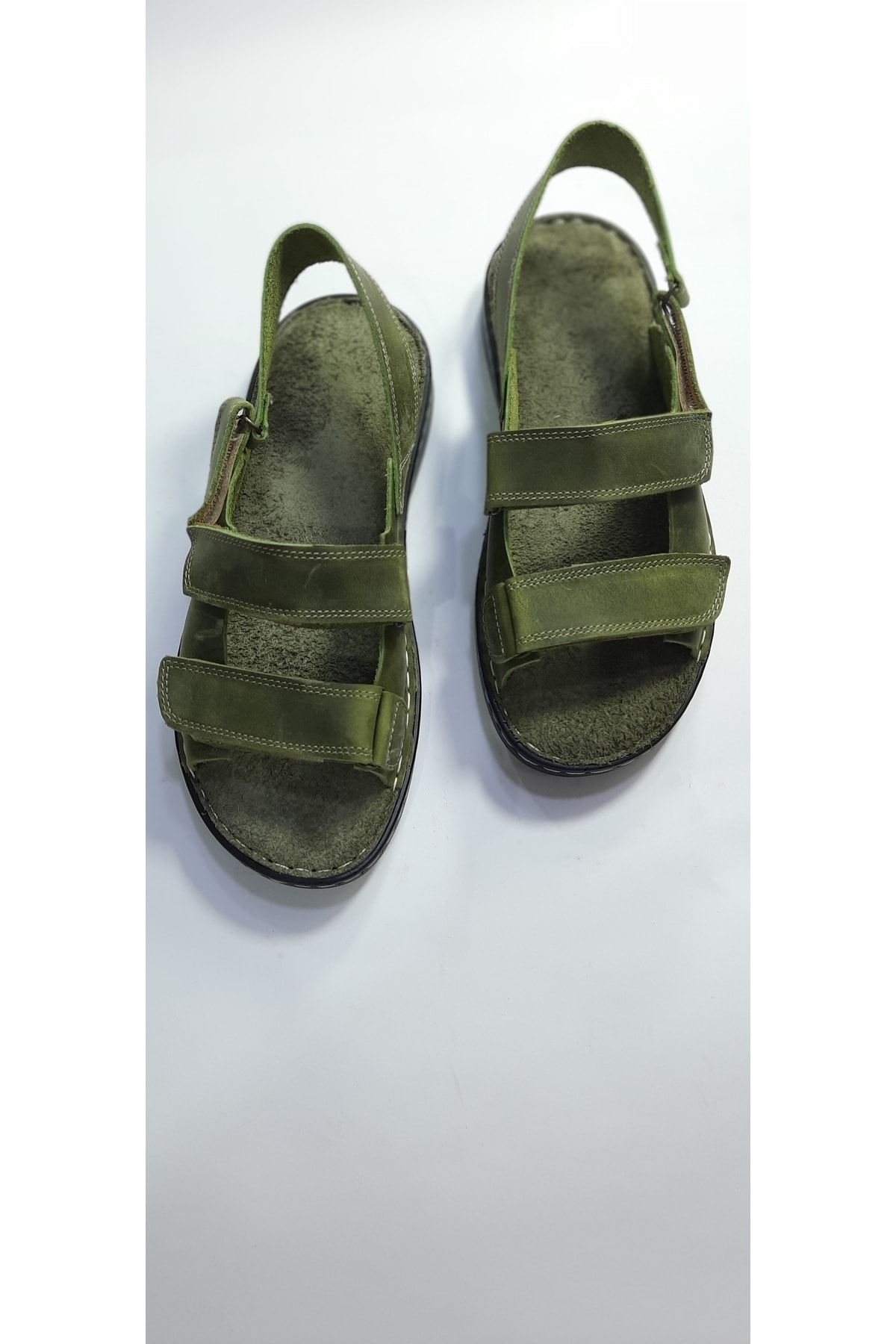 صندل زنانه خاکی KAPAR | TYC00539852884 اورجینال - تصویر 8