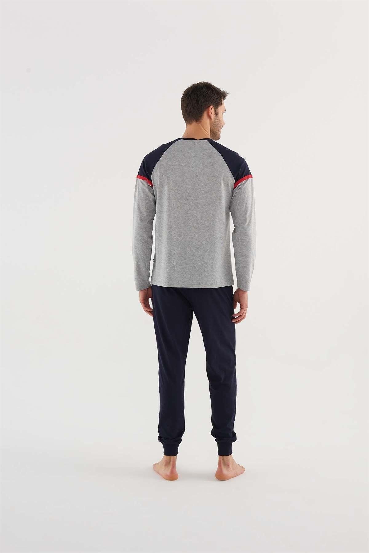 U.S. Polo Assn. پایه. ست لباس خواب آستین بلند مردانه Polo Assn 18622