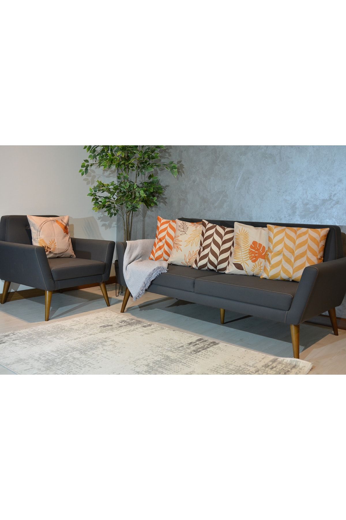 EMNASA-طقم غطاء وسادة مطبوع على الوجهين مقاس 43 × 43 مكون من 6 مجموعات. 2