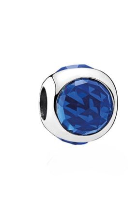 Kadın Gümüş Mavi Kristaller Gümüş Charm CHR792095NCBDR
