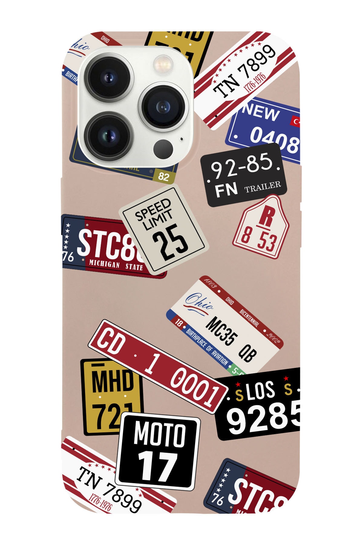 Suede Launch Phone Case with Iphone 14 Pro Compatible Tickets Design