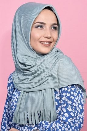 Kışlık Korunaklı Pliseli Hijab Pratik Hazır Şal BON100