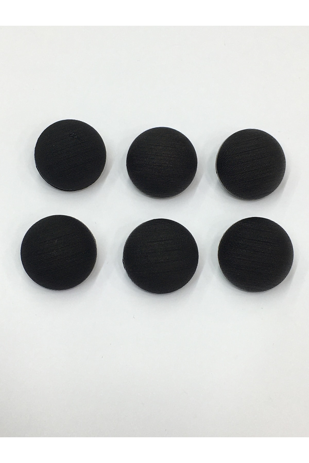 Italian Matte Pearl Curved Model Jacket Cardigan Button Set, Set of 6, 2 Cm Black