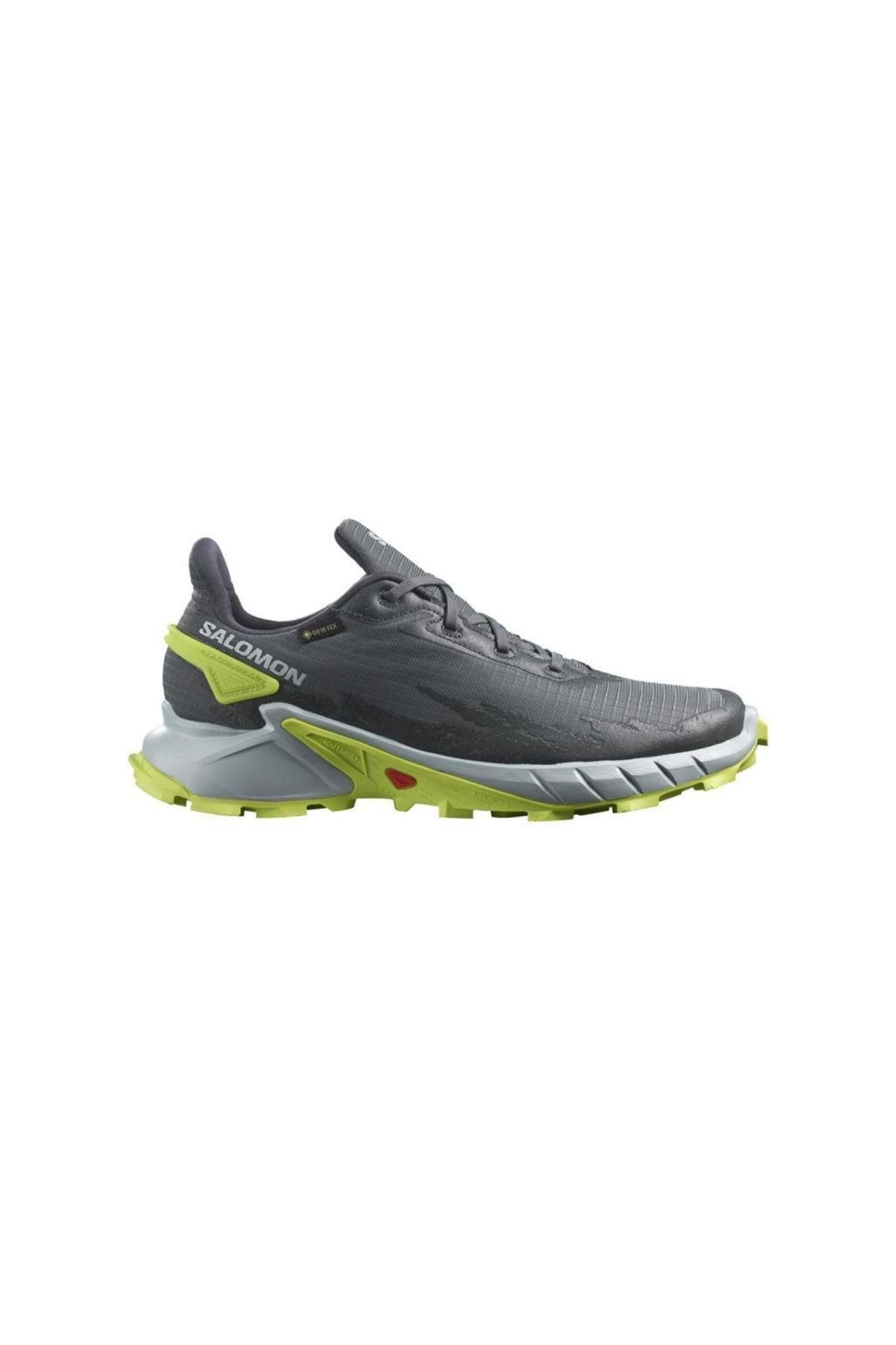 Salomon 470667 Alphacross 4 Gtx Ebony/pearl Blue/acid Lime Erkek Outdoor Ayakkabı