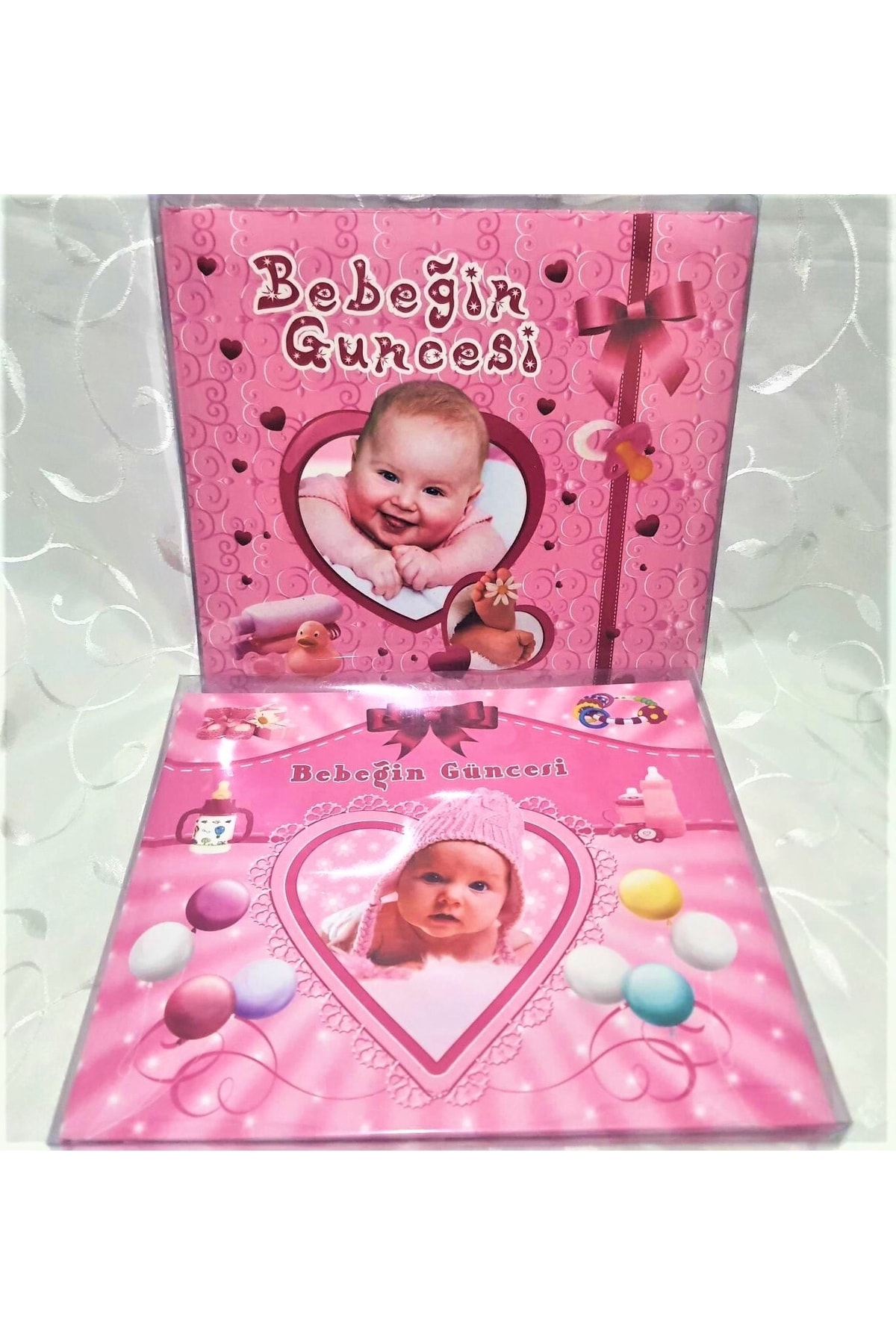 Cmf Bebek Güncesi Anı Defteri 68 Sayfa 27x30 Cm- Pembe fotoğrafı 2 (önizleme)