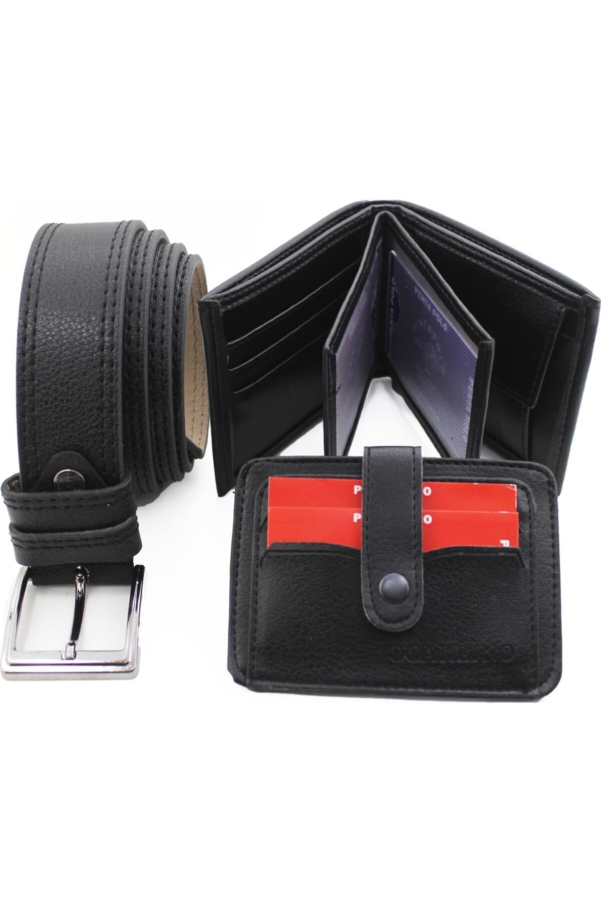 کیف پول مردانه مشکی matchbang | PRA-3137119-9753 اورجینال - تصویر 4