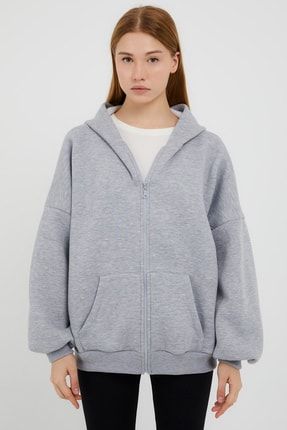 Gri Oversize Sweatshirt SWT-00314