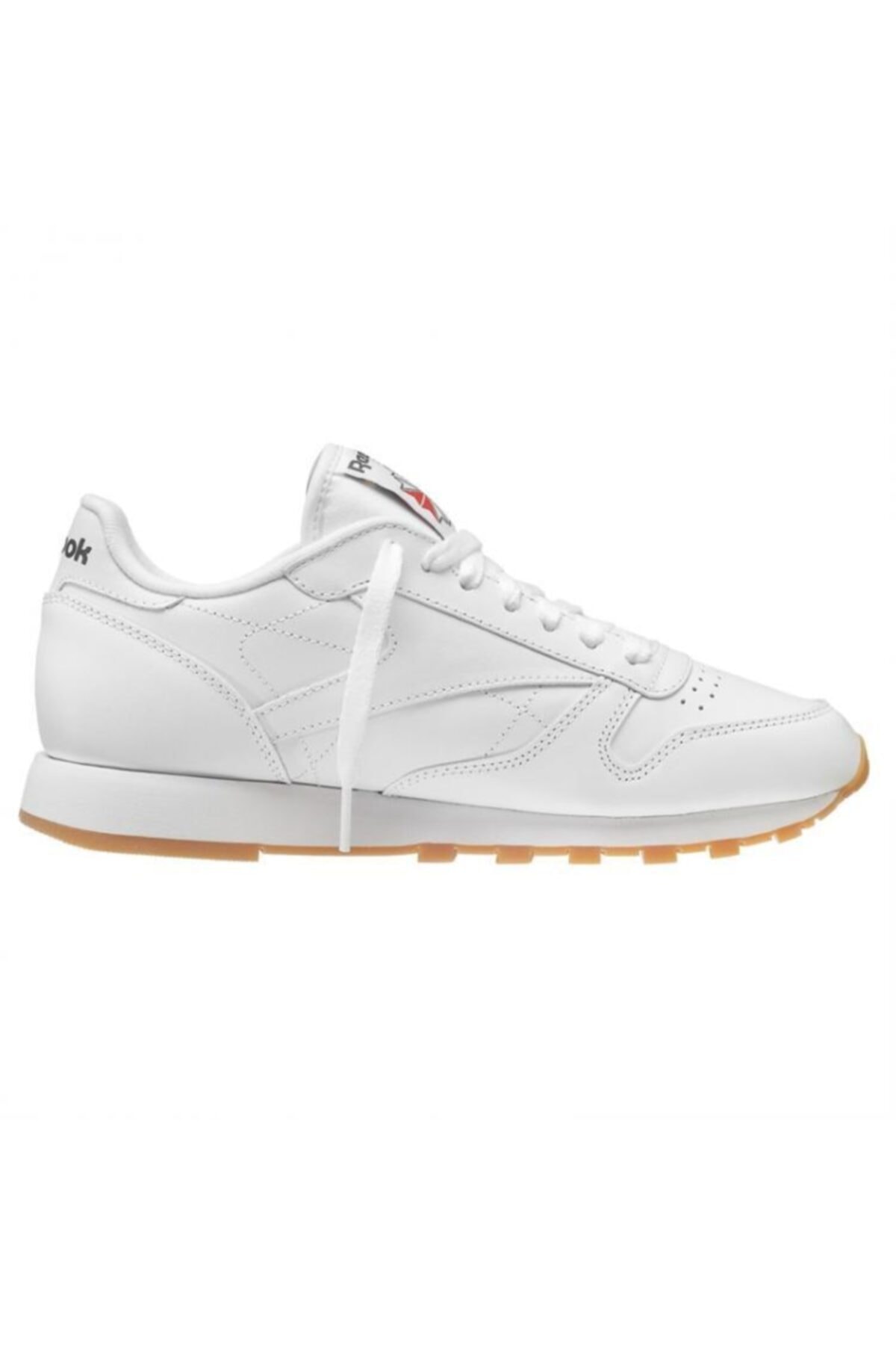 49799 کفش Reebok ریباک چرمی کلاسیک مردانه سفید روزمره اورجینال - تصویر 4