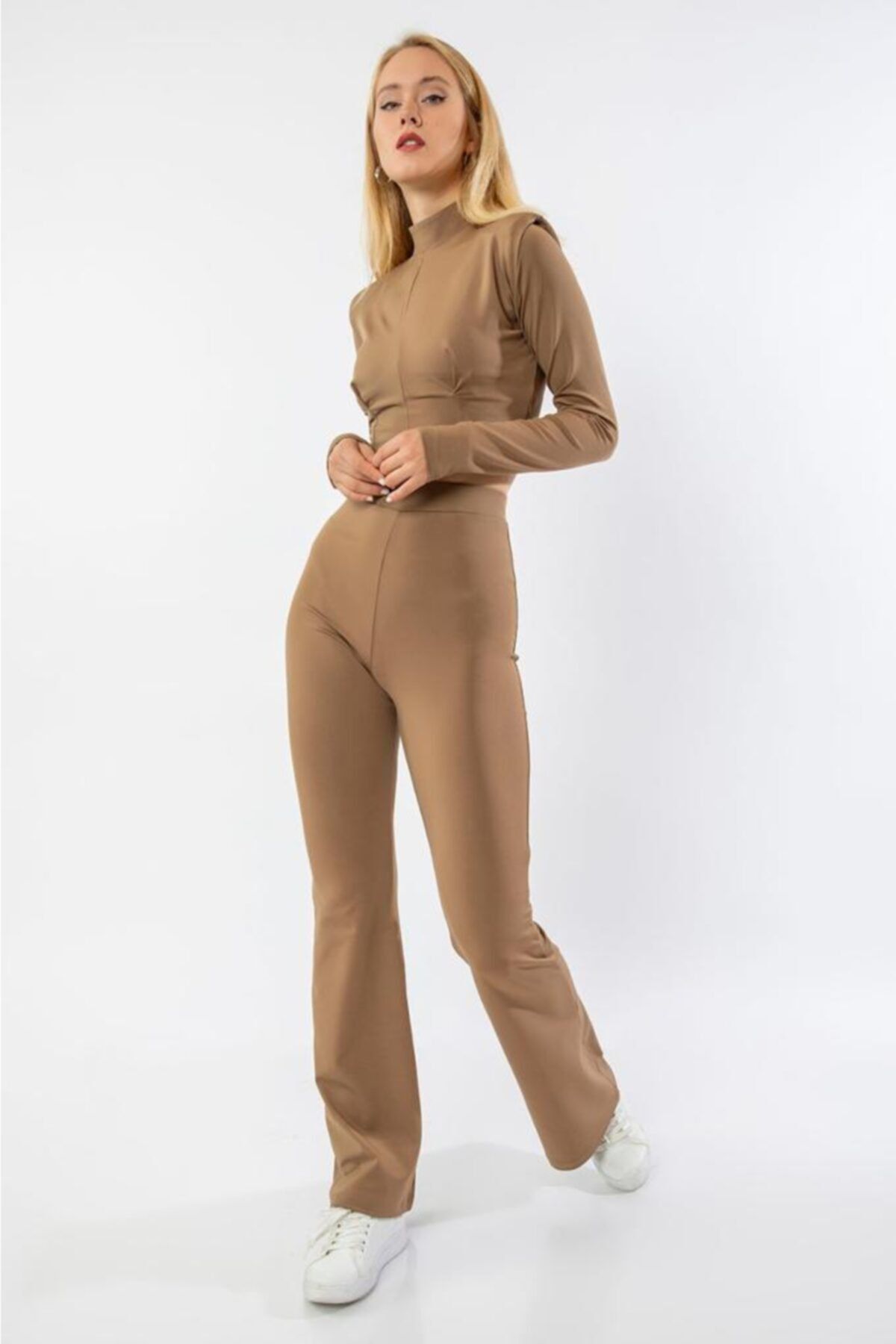 Marrods Crop Ust Toparlayici Pantolon 2'li Takim
