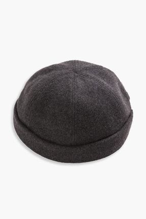 Koyu Gri Kışlık Kulak Üstü Şapka 156102
