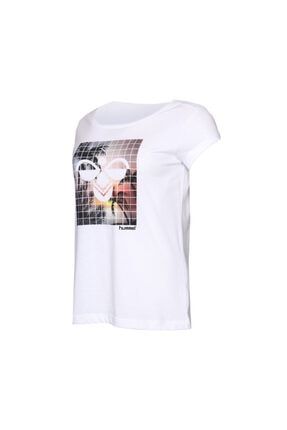 HMLZEHIL T-SHIRT S/S Beyaz Kadın T-Shirt 100580724 910467