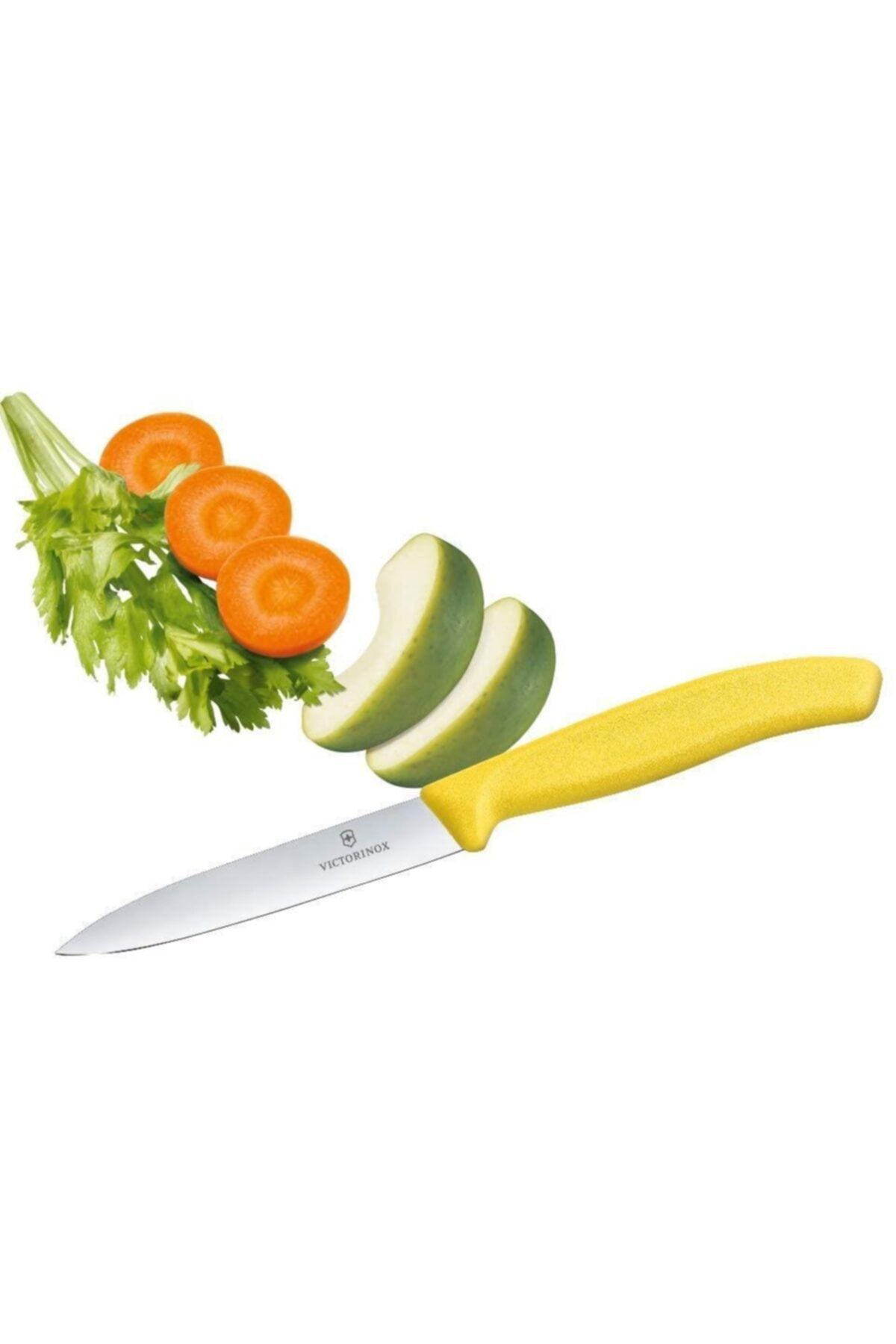 Victorinox-Swiss Classic Paring 4" Straight Blade 5/8" Width at sharp Tip Yellow Handle 5