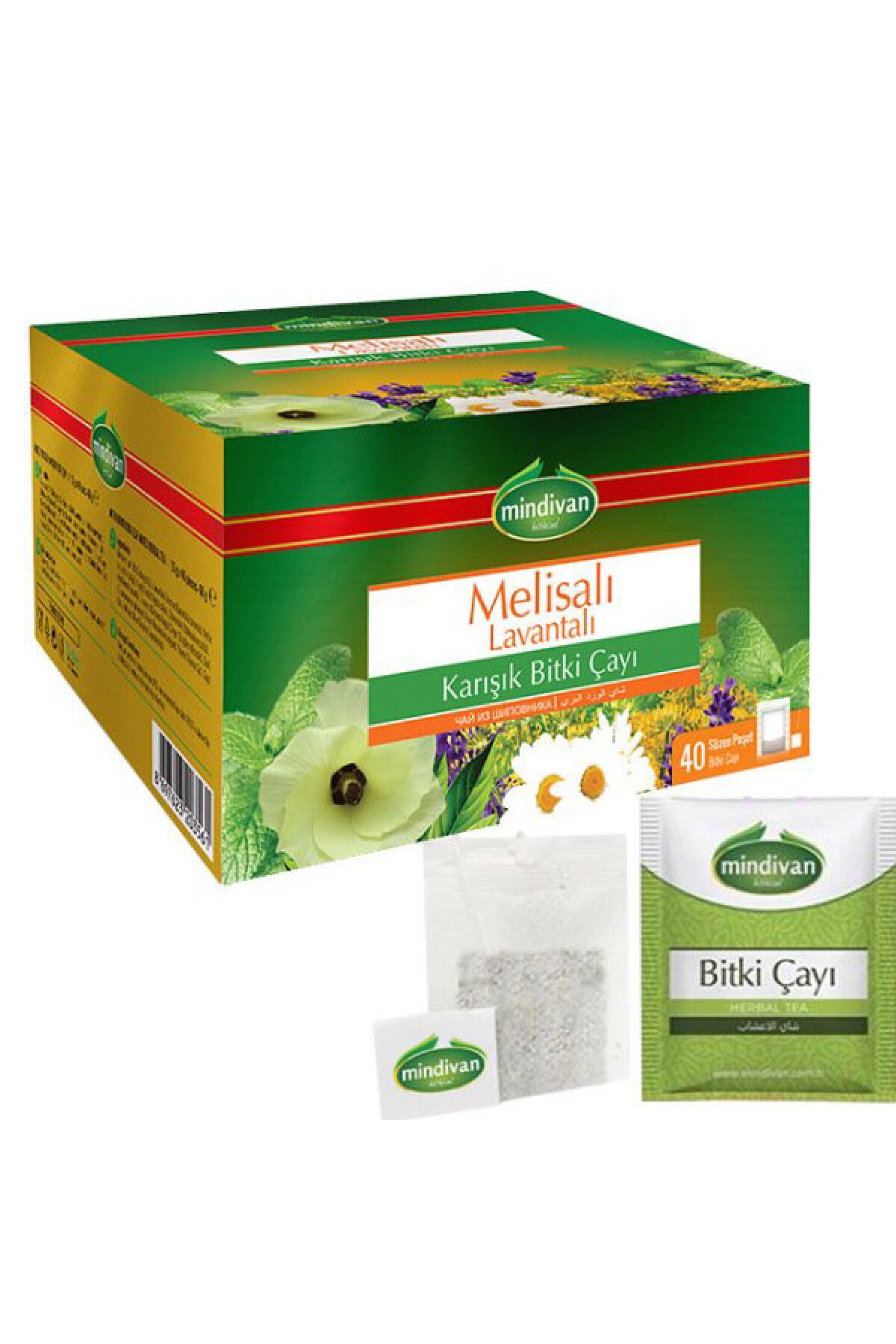 Mindivan Melisalı Lavantalı Çay 40'lı Ipli Zarflı (karışık Bitki Çayı