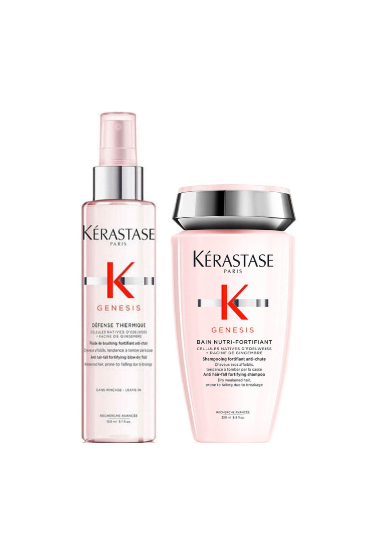 اسپری ترمیک جنسیس دیفنس 150 میلی لیتر + شامپو مغذی تقویت کننده باین 250 میلی لیتر Kerastase