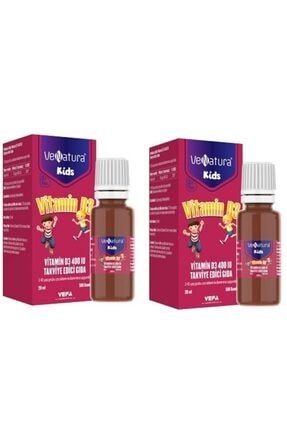 Kids Vitamin 2-10 Yaş Için D3 400 Iu Takviye Edici Gıda*2 Adet 13232424