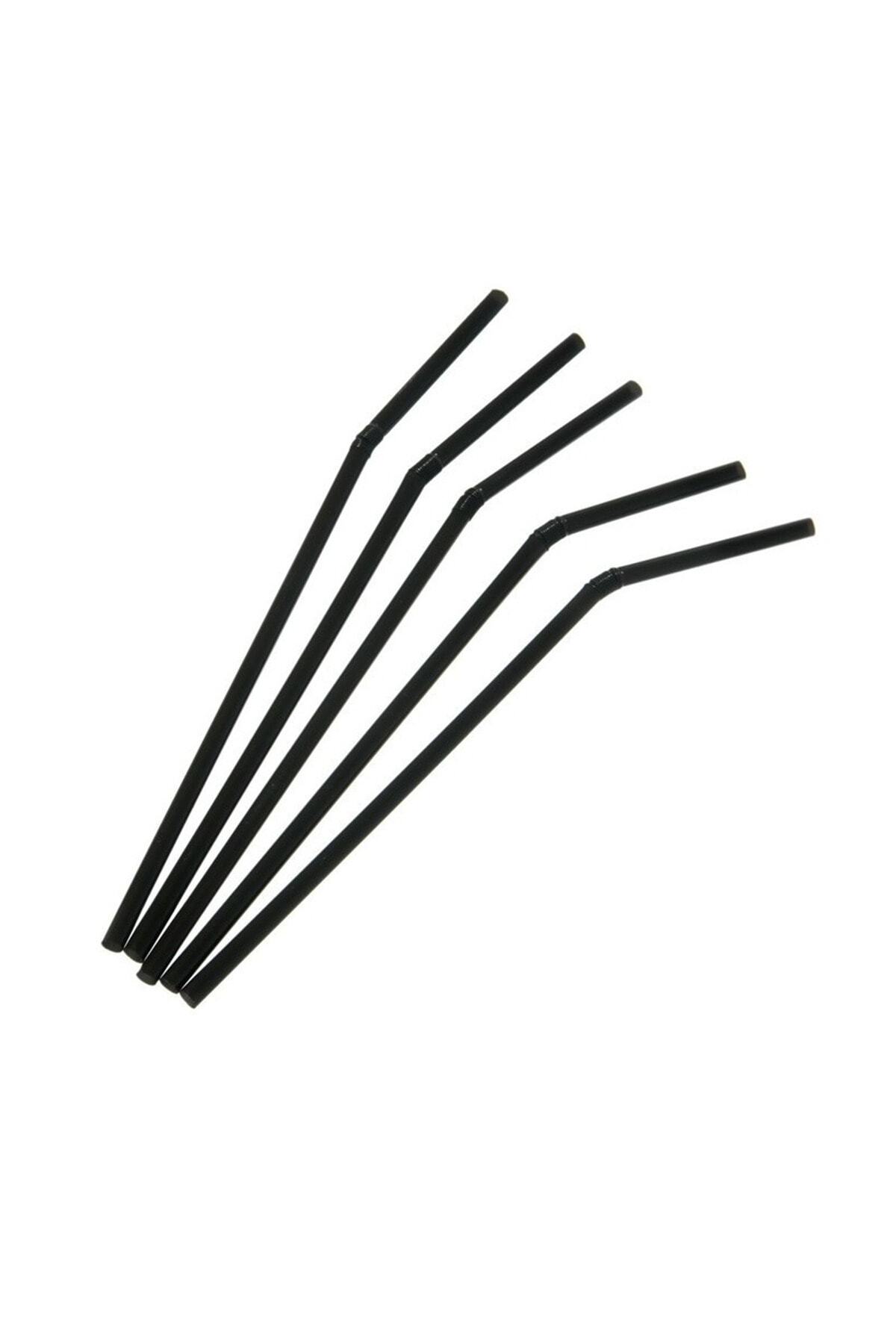 Bursa Pipet-Black 100 Pieces Gusseted Frozen Cocktail Straw 2