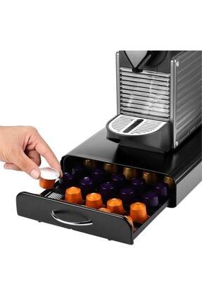 Kapsül Kahve Standı Çekmeceli 50 Kapsul Kapasiteli Nespresso Jacobs Uyumlu NS1CEK